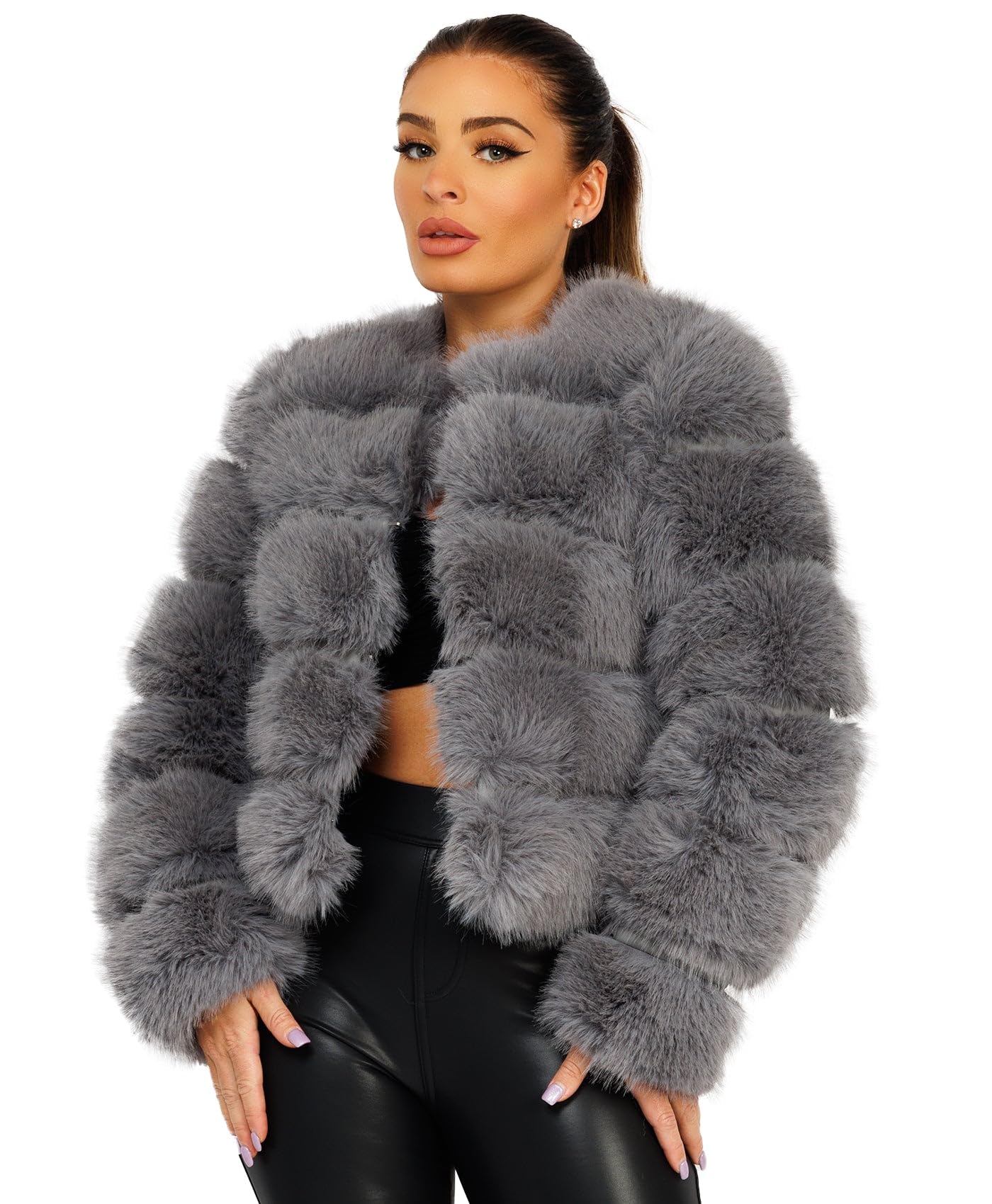 MELT THE LADY oversize fur jacket MELT THE LADY oversize fur jacket